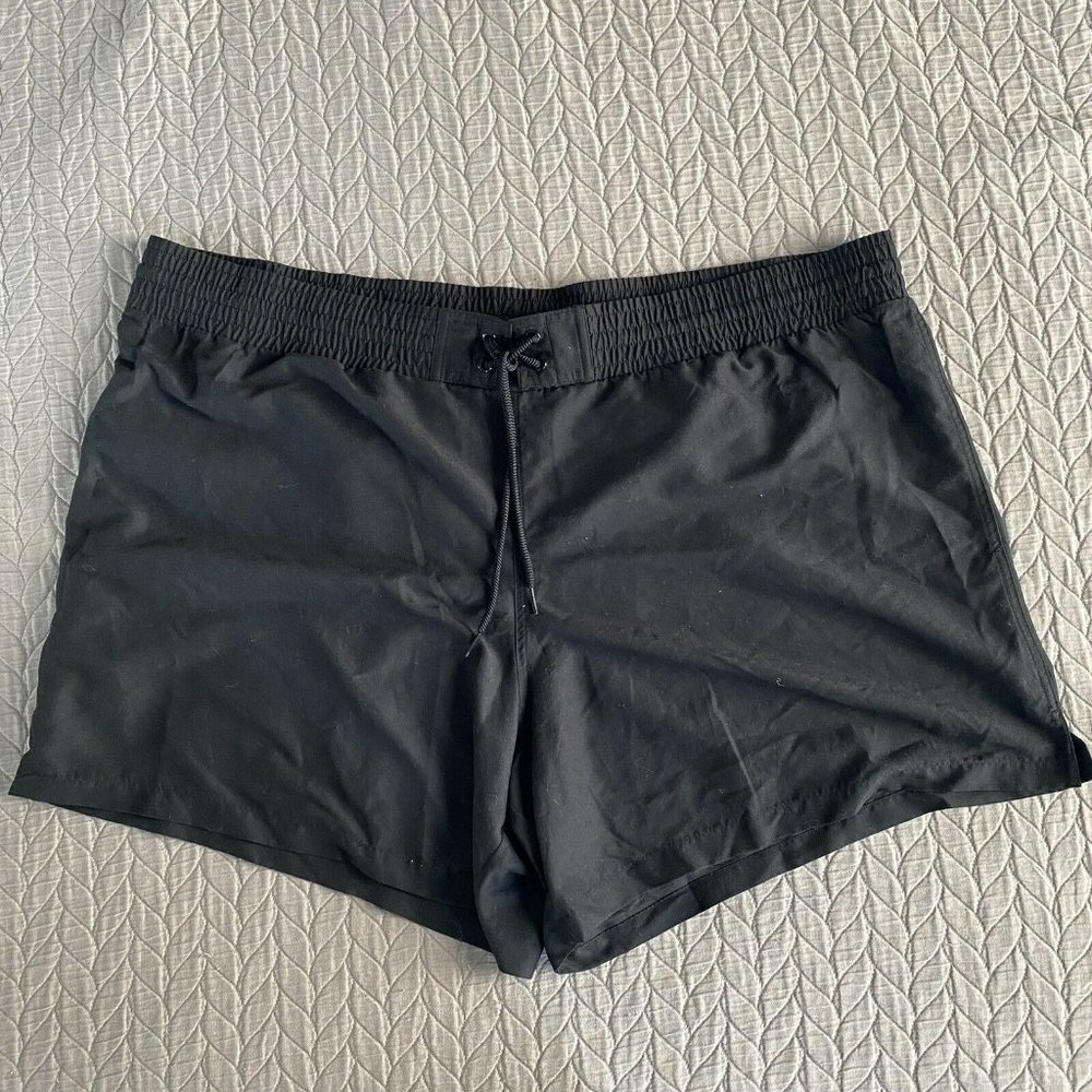Kona Sol Black Swim Shorts Drawstring Swimwear Size 24/26W